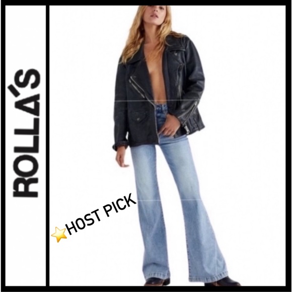 🎉SALE🎉NWT ⭐️HP Rolla’s High Rise Flare Jeans - Picture 5 of 11